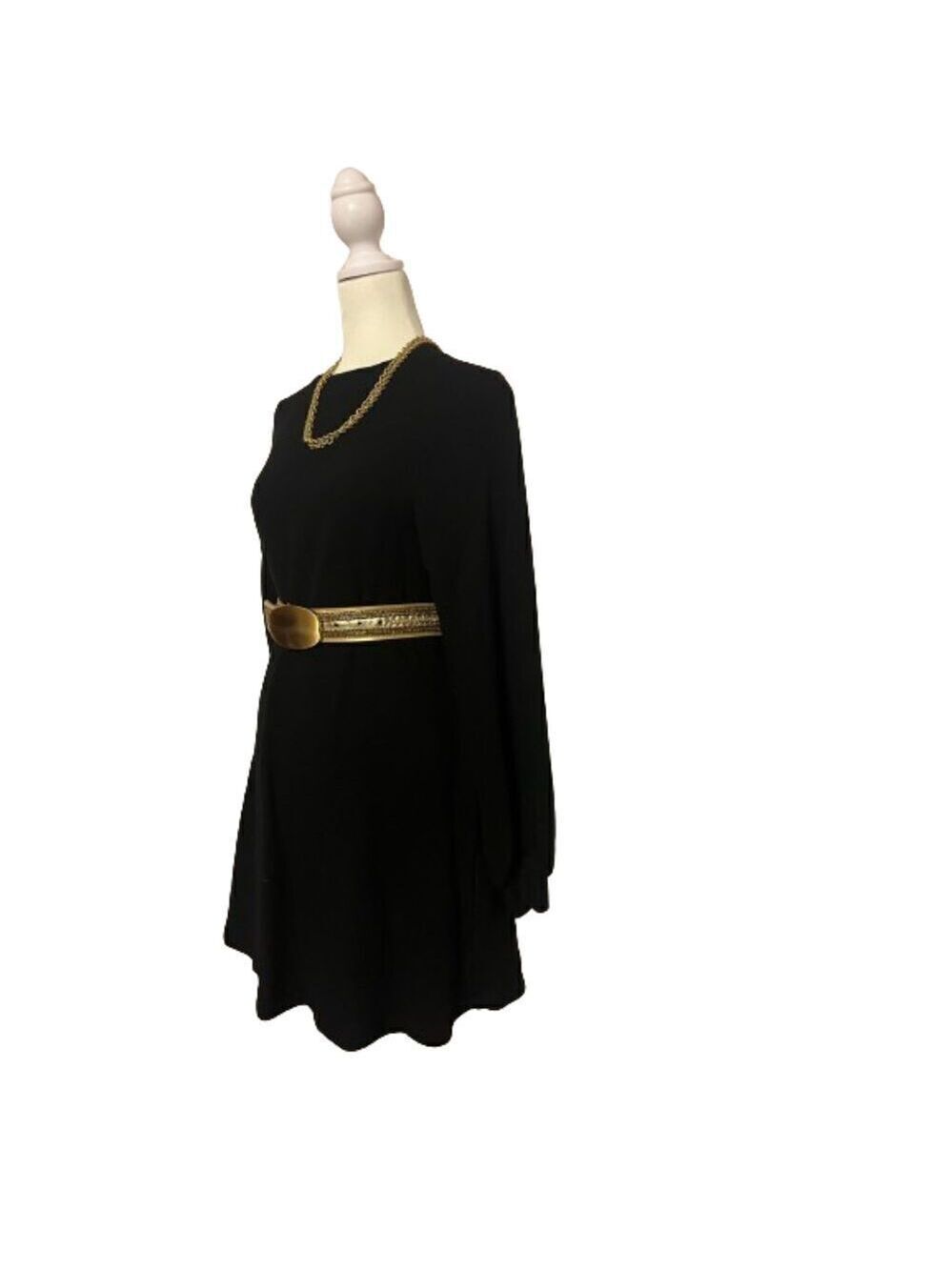 Sincerely Jules for Bandier Black Long Sleeve Sweatshirt Dress Size XS